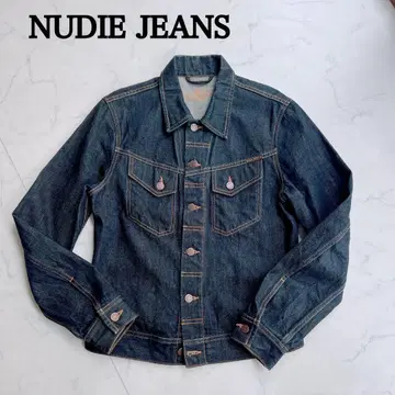 미사용급 NUDIE JEANS 다크 데님 클래식 자켓 G 자켓