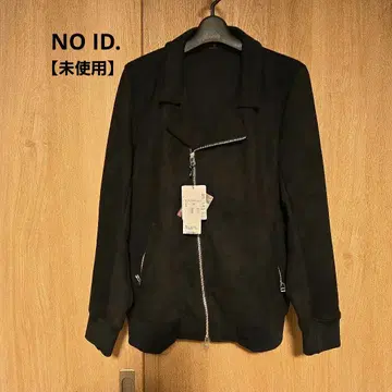 NO ID. 페이크 스웨이드 세미 더블 라이더 자켓