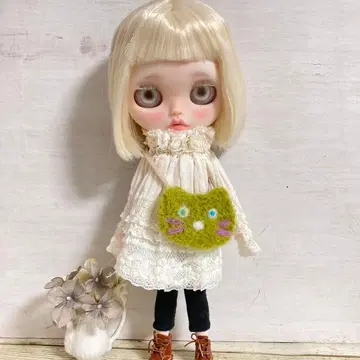 브라이스 백 가방 털실 숄더 인형 고양이