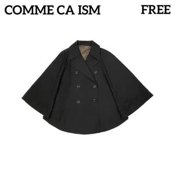 COMME CA ISM 컴시즘 케이프 트렌치코트 프리 사이즈