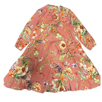 ZARA 꽃무늬 티어드 원피스 프리 사이즈 블랙 봄/여름 롱 원피스