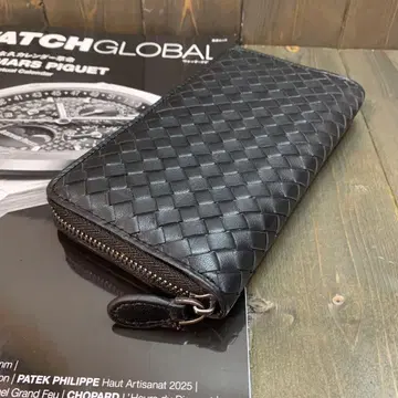 D1 고급 램 가죽 지갑 양가죽 천연 가죽 인트레차트 장지갑 블랙 블랙