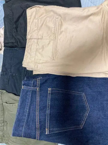 UNIQLO GU 데님 치노 팬츠 5세트