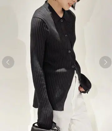 새상품급 EVERYDAY I LIKE. 피케 셔츠 니트 가디건