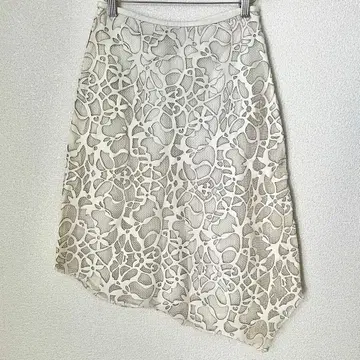 VERA PELLE 베라페레 스커트 비대칭 변형 스커트 가죽 L