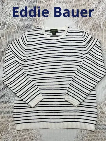 Eddie Bauer 코튼 니트 보더 썸머 니트