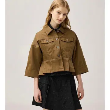 미사용 새상품 완판 GU 지유 페플럼 블루종 by rokh 콜라보