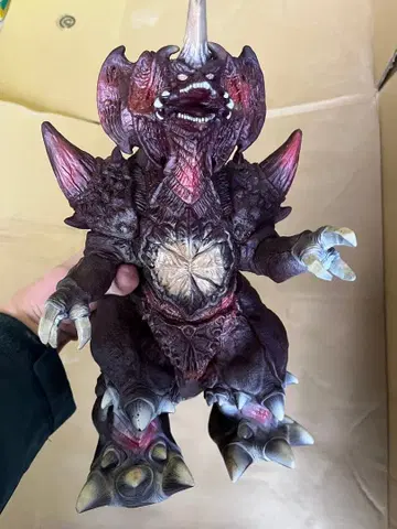 고질라 피규어 보라색/블랙 약 30cm 디스트로이어