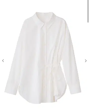 Aimeine 메인 로즈 리본 베이직 셔츠 화이트