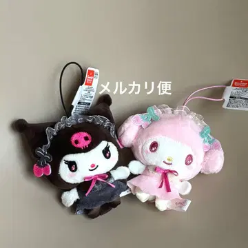 쿠로미 마이멜로디 하얀 딸기 검은 딸기 봉제 인형 마스코트