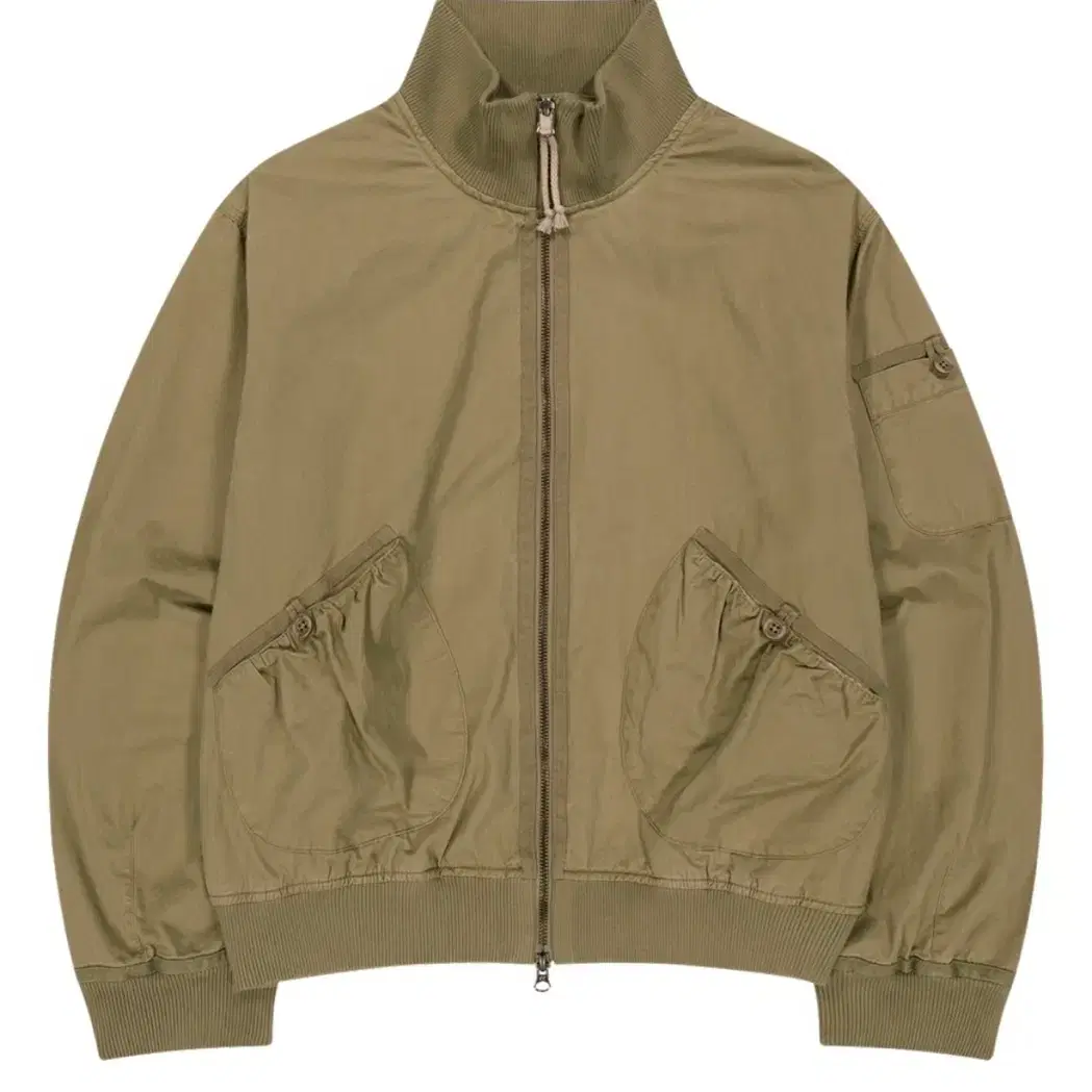KOSEIO Washed Military Field Jacket Khaki on Bunjang Global Site.