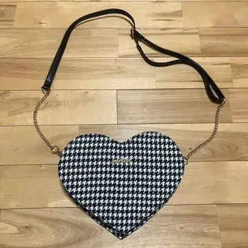 meltie 하운드투스 체크 하트 백
