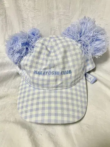 [미사용 택 포함] 디즈니 다정한 친구 클럽 미키 미니 폼폼 포함 모자