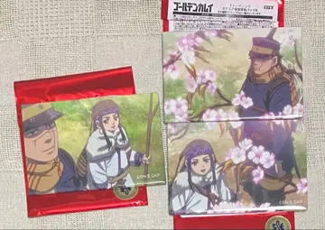 골든 카무이 / 스퀘어 장면 사진 캔뱃지 (스기모토, 아시리파)