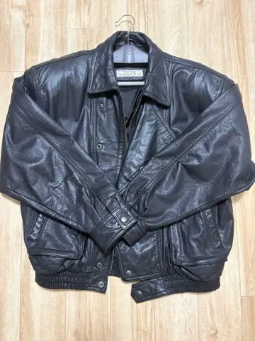 가죽 자켓 봄버 라이더스 L 블랙 큐프라 안감