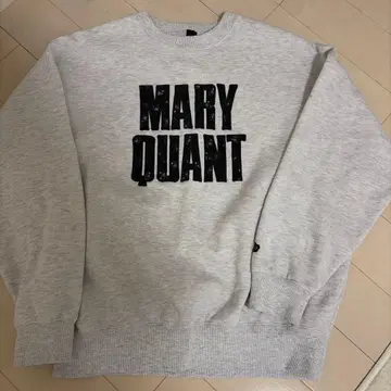 MARY QUANT 그레이 맨투맨 트레이닝복