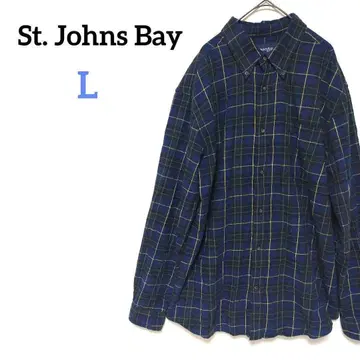 세인트 존스 베이 체크 BD 셔츠 빅 사이즈 코튼 90s 00s