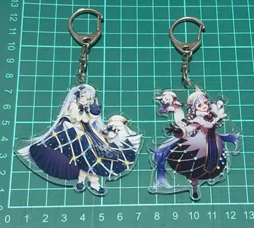 하츠네 미쿠 유키 미쿠 SNOW MIKU 2021 아크릴 키링 2종 세트