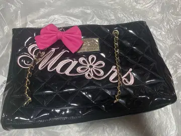 MA*RS (마즈) 로고 자수 퀼팅 에나멜 백