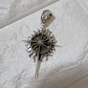 SAAD 실버925 태양신 선 심볼 크로스 펜던트 탑 SV