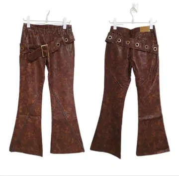 BANANA SHARK 빈티지풍 브라운 인조 가죽 벨트 포함