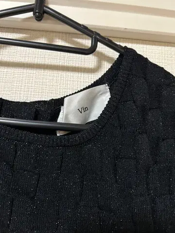 야마다야 scot club 계열 Vin 블랙 라메 썸머 니트