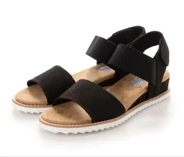 미사용 새상품 Skechers BOBS 샌들 여성용 22cm 블랙