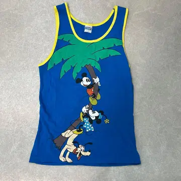 희귀 헤이세이 레트로 미키 프렌즈 탱크탑 빈티지 M