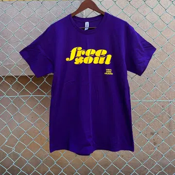 앨범 free soul 프리소울 로고 티셔츠 퍼플 L 사이즈