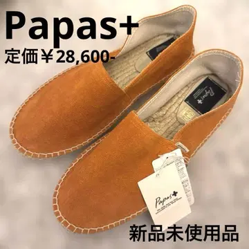 Papas+ 26cm 슬립온 에스파드리유 슈즈 오렌지 미사용 새상품