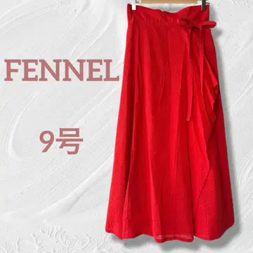 [택 포함 새상품] 야마다야 페넬 축구지 플레어 스커트 오렌지 9호