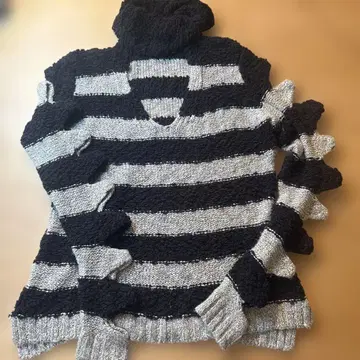 지뢰계 락 니트 y2k 데미지