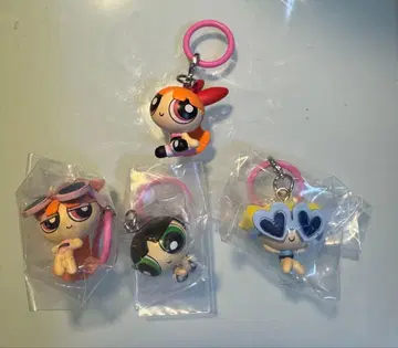 파워퍼프걸 키링 4개 세트
