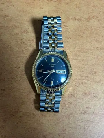 SEIKO5 세이코 손목시계 플루티드 빈티지 자동 와인딩 골드