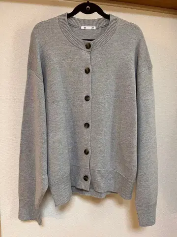 GU 맨투맨 라이크 니트 가디건 그레이 L