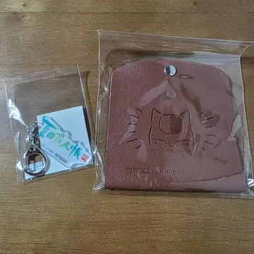 나츠메 우인장 인조 가죽 마스크 케이스 아크릴 키링