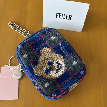 페이러 참 파우치 러브러리 타탄 테디