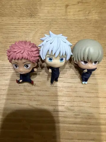 주술회전 피규어 3개 세트 (이타도리, 고죠, 이누마키)