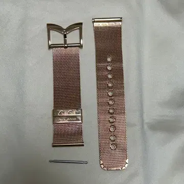 새상품급 가가밀라노 46 벨트 GAGA 로즈 골드