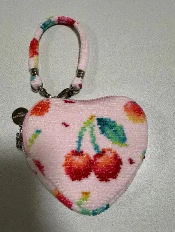 페이러 체리 도트 하트 파우치