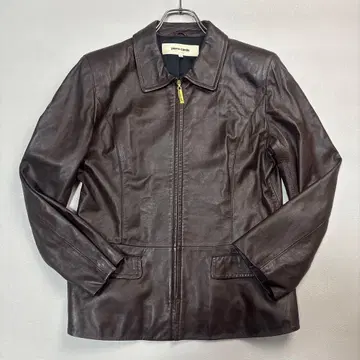 새상품급 피에르 가르뎅 라이더 램 가죽 양가죽 브라운 11호 L 사이즈