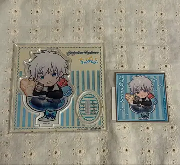 주술회전 마루쿠지 챠폰 고죠 사토루 아크릴 스탠드 특전 스티커