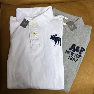 Abercrombie & Fitch 아바클로 피케 셔츠 2장 세트 L