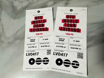 BTS WORLD TOUR ARIRANG 도쿄 공연 티켓 2매