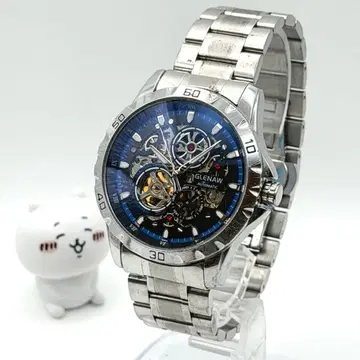 GLENAW 그레나우 자동 와인딩 손목시계 스켈레톤 뒷면 스켈레톤