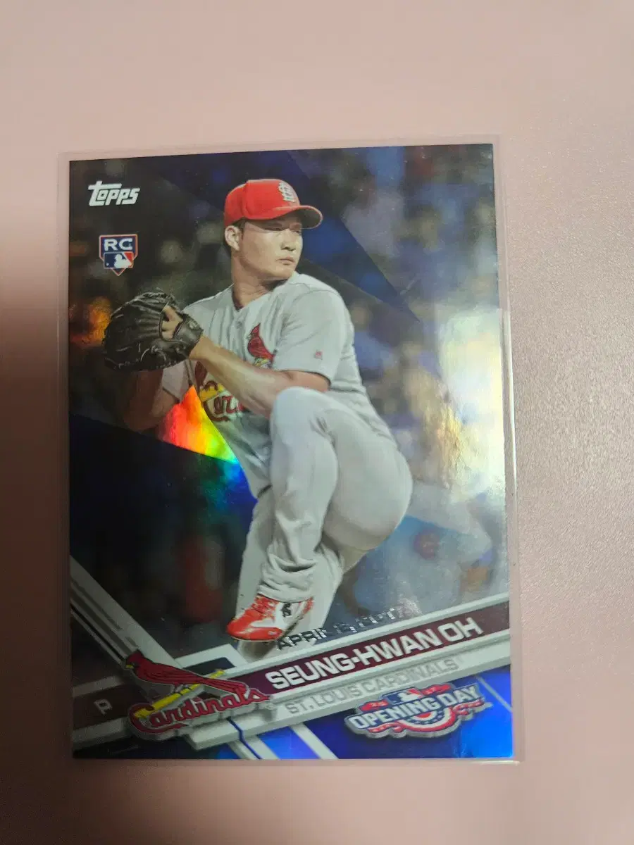 오승환 2017 Topps Rainbow Blue Foil 카드