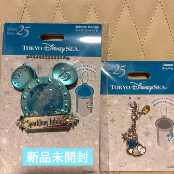 도쿄디즈니씨 스파클링 쥬빌리 배지 참 세트