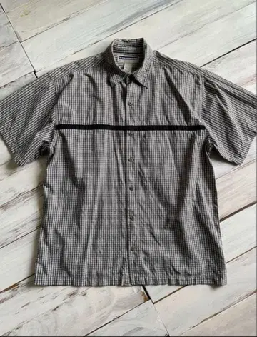 빈티지 체크 셔츠 플란넬 셔츠 vintage