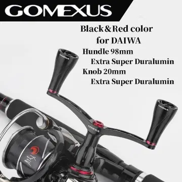 고메사스 더블 핸들 알루미늄 노브 블랙 레드 98mm 다이와