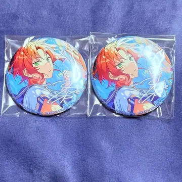 버라이어티 캔뱃지 츠키나가 레오 2점